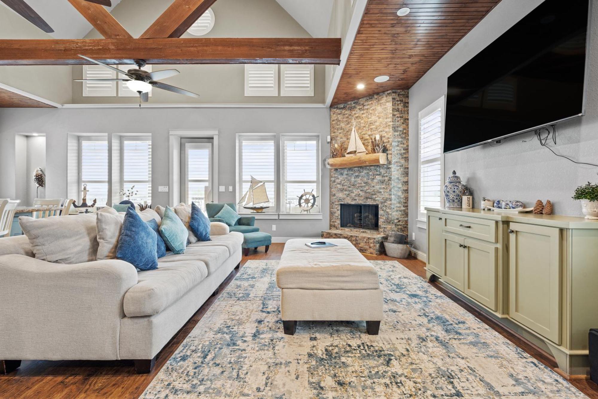Luxury Waterfront Home Family And Pet Friendly Near Surfside Beach 11 Mins Freeport Esterno foto